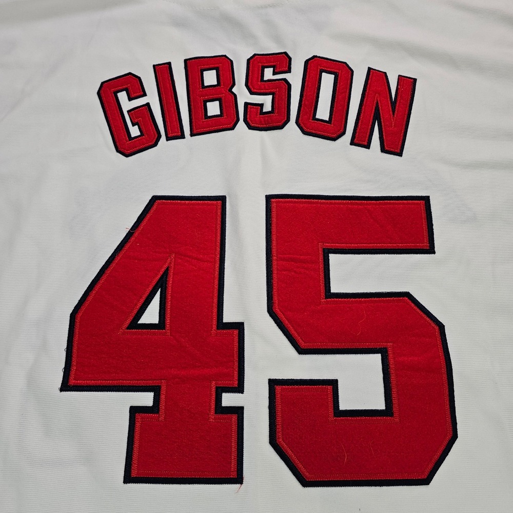 Mitchell & Ness St Louis Cardinals Jersey Mens 52 1964 Bob Gibson 45 Cream - Picture 7 of 10